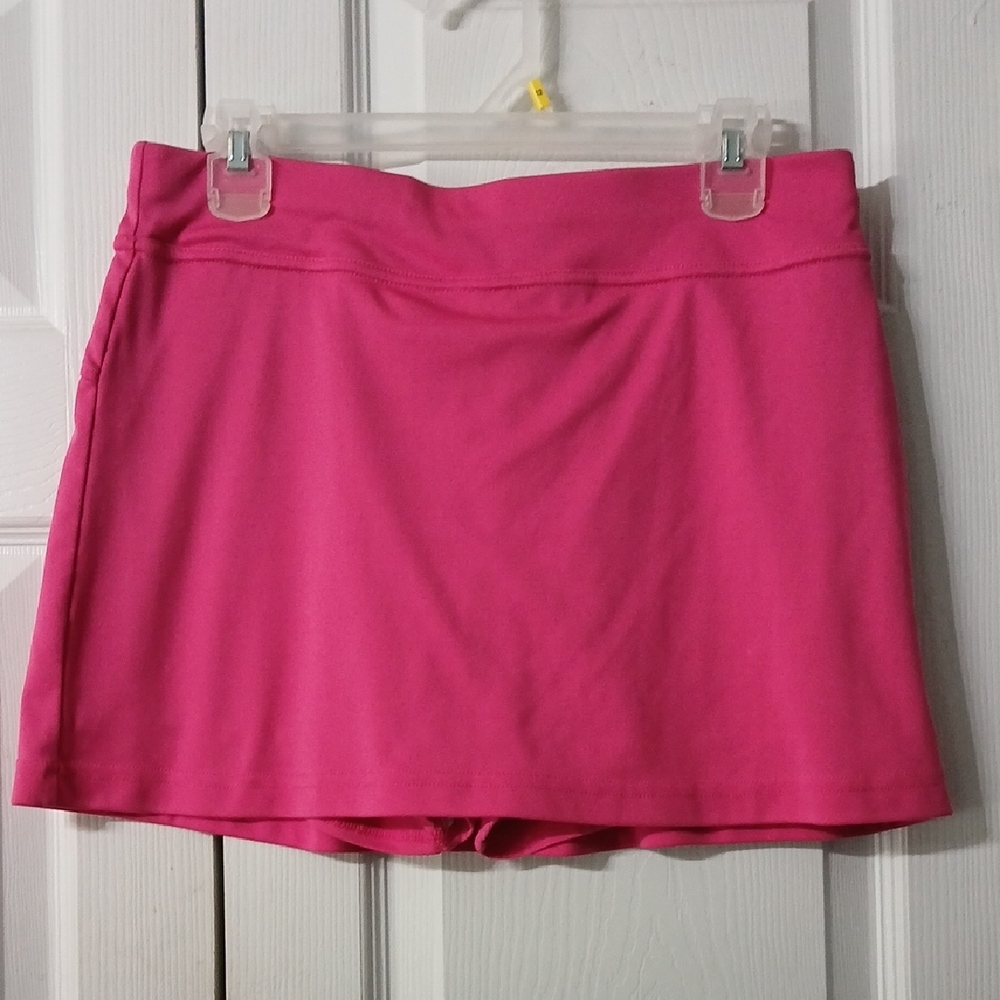 Grand Slam Neon Pink Athletic Tennis Skort Sz M NWOT